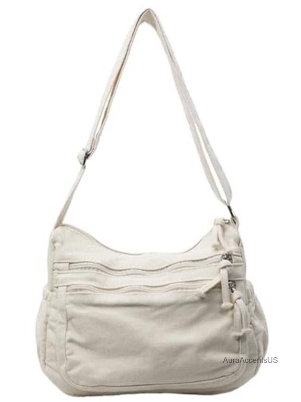 Canvas Shoulder Bag Tote Purse Slouchy Hobo Crossbody Work Commute Handbag